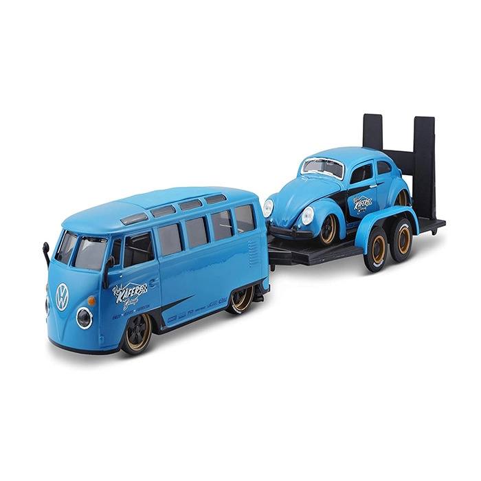 Maisto Design Exotic VW Van Samba/Beetle – Blue 1